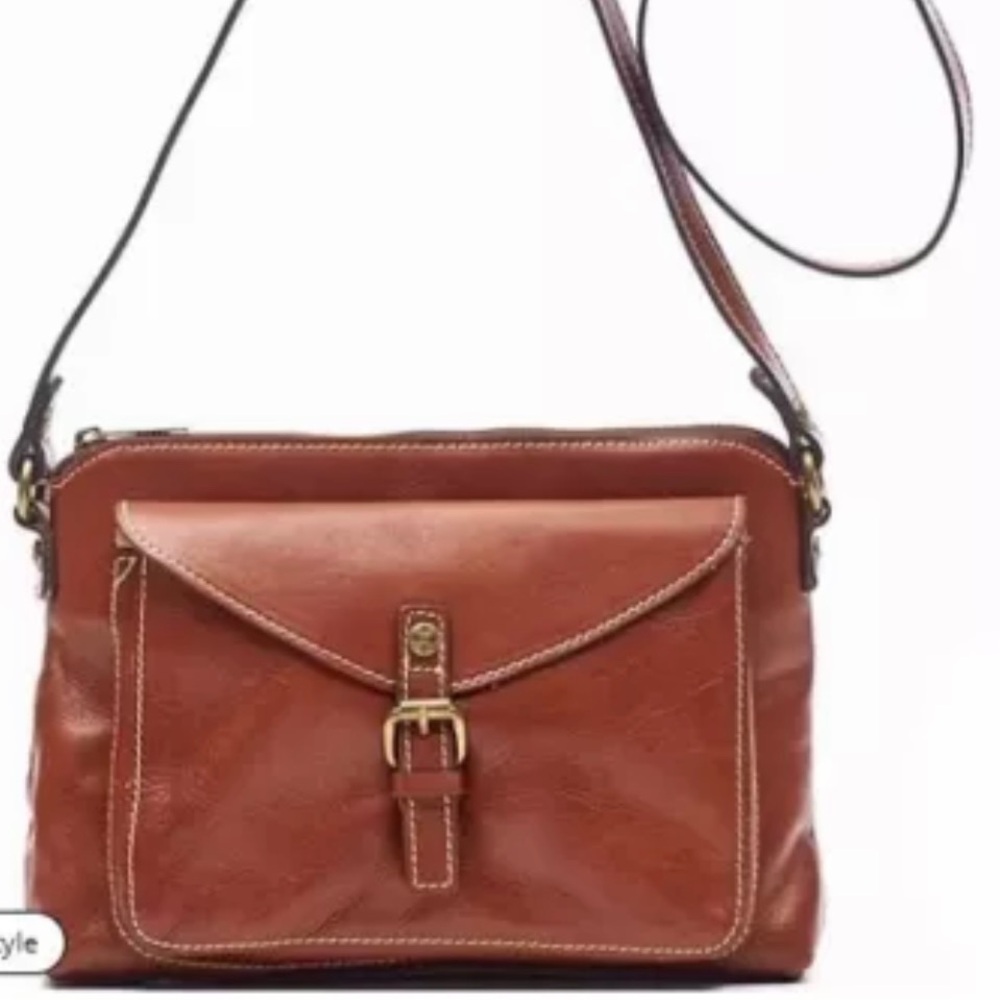Patricia Nash NWT Womens AVELLINO CROSSBODY - Veg Tan MSRP $169